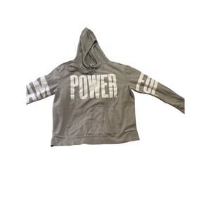 Athleta XL GREY HOODIE “I am powerful”